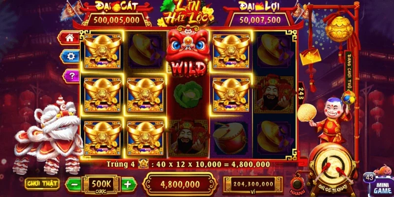 Tìm hiểu tổng quan về tựa game slots lân hái lộc