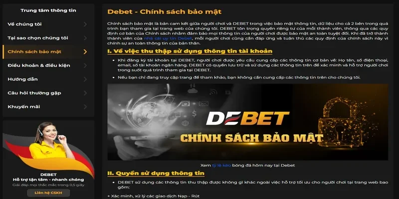Tham gia cá cược tại Debet có an toàn không?